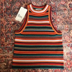 Zara Striped Knit Crop
